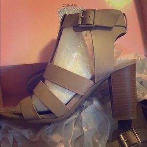 Brand new taupe heels! Willing to negotiate price